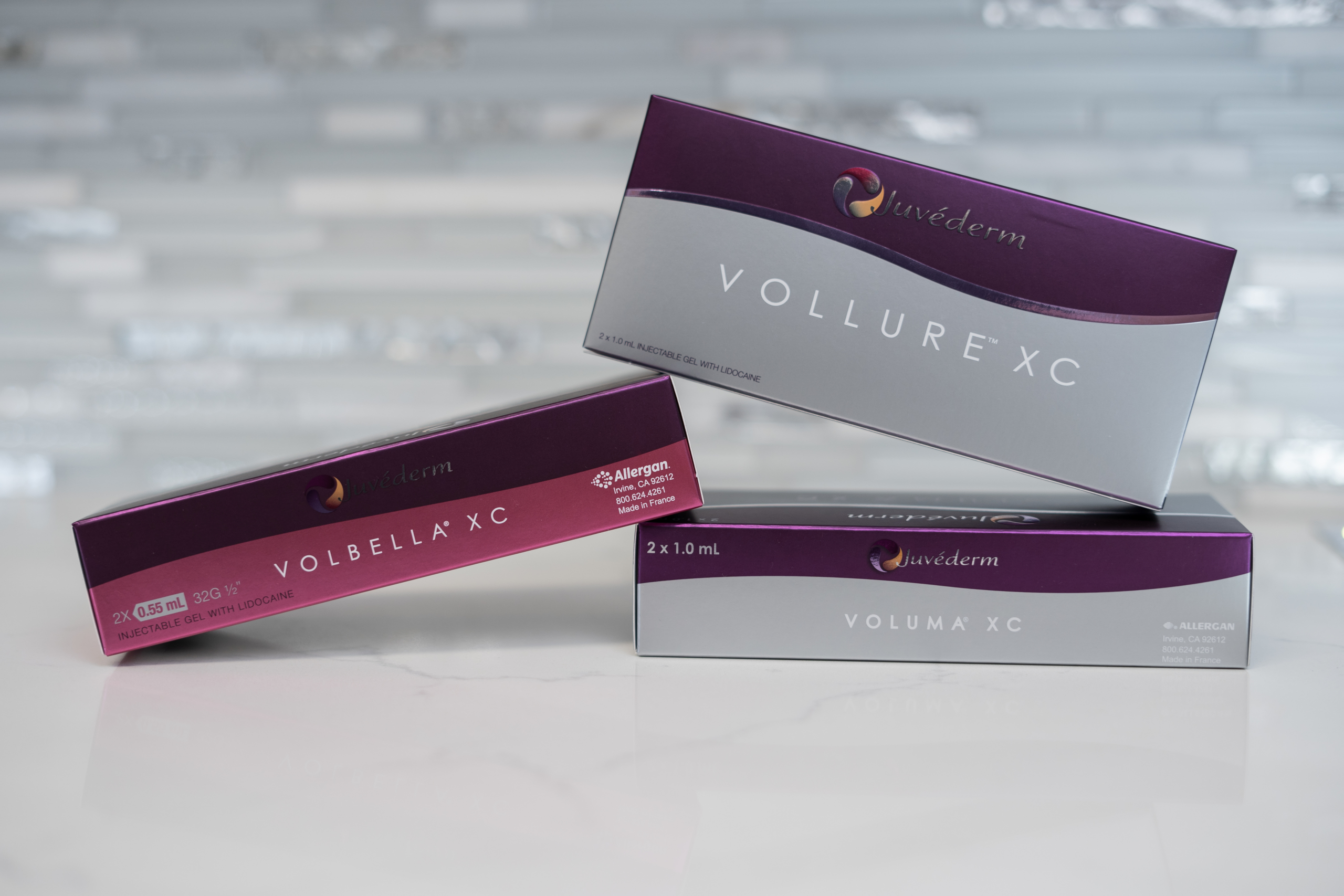 juvederm product boxes